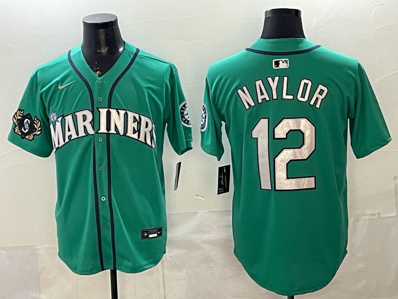Men Seattle Mariners #12 Naylor Green Game 2026 Nike MLB Jersey style 09